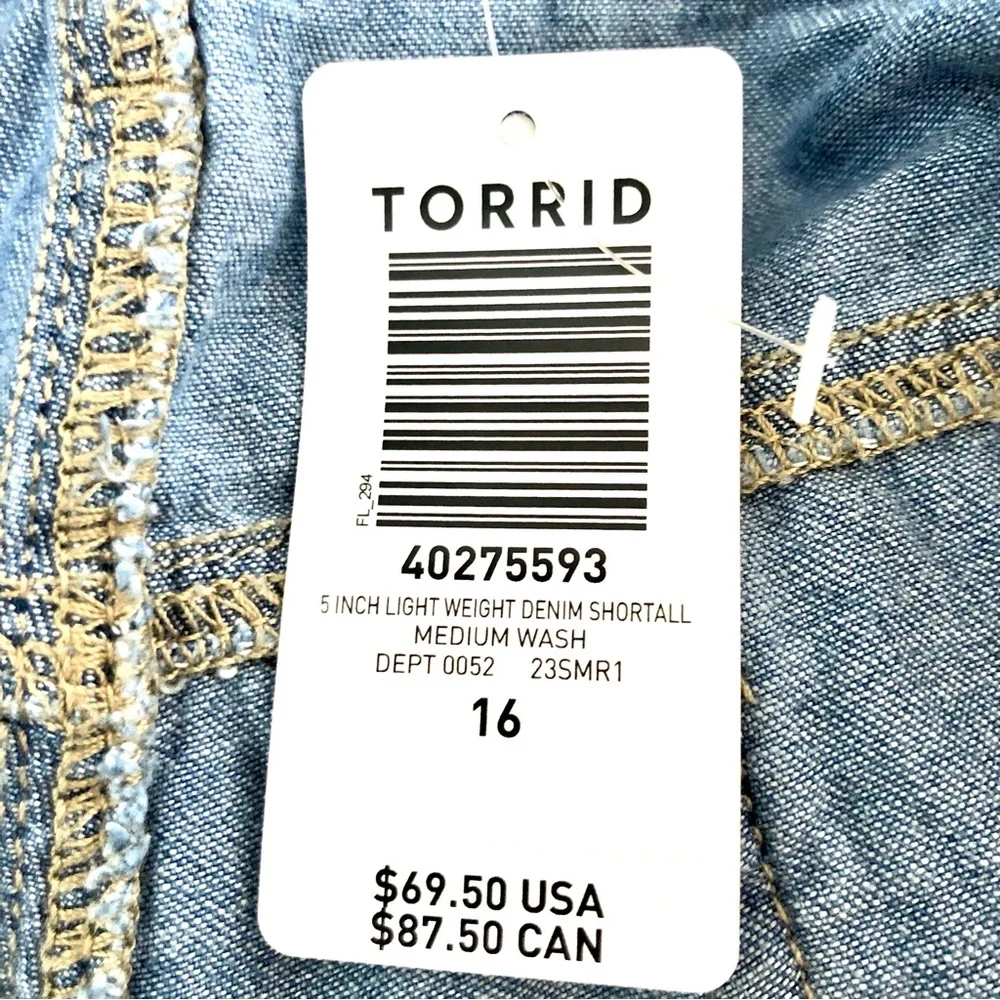 Torrid Blue Denim Women Jeans Overalls - Picture 6 of 10